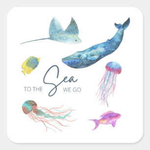 To The Sea We Go Stickers
