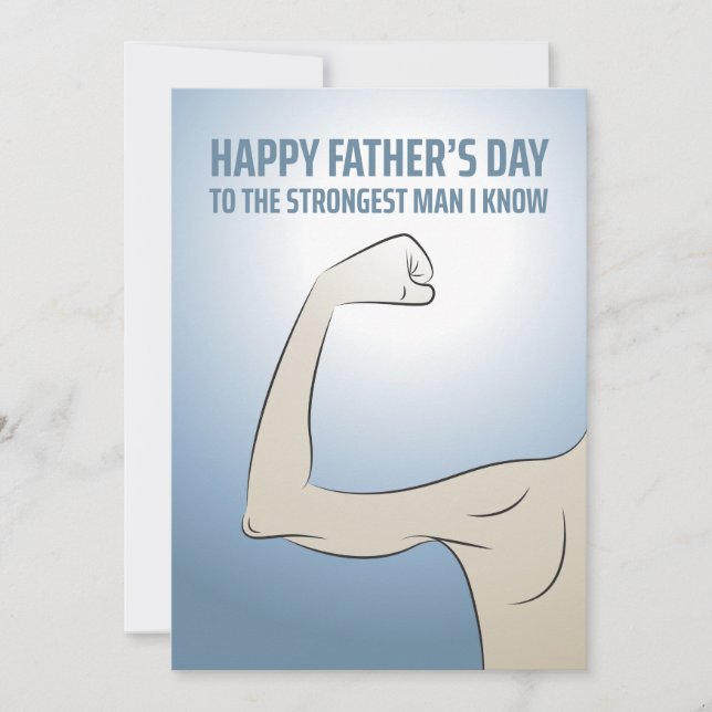TO THE STRONGEST MAN I KNOW CARD (Front)