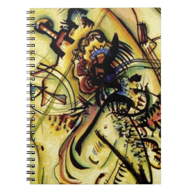 To the Unknown Voice by Kandinsky Spiral Notebook (Front)