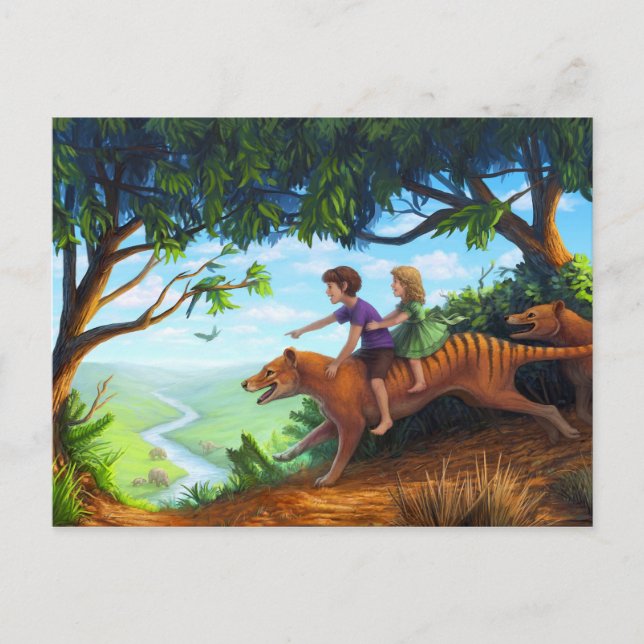 To the valley of megafauna postcard (Front)