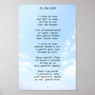 To The Wind Poster