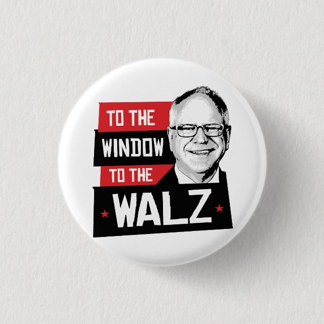 To the window to the walz 3 cm round badge (Front)