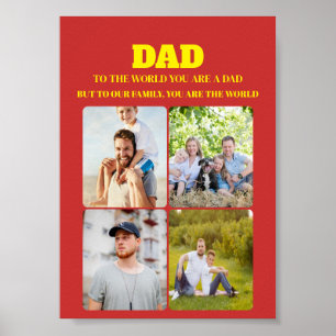 “To the World You Are a Dad” Quote Tee Poster