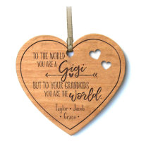 To The World You Are A Gigi Heart-Shaped Ornament