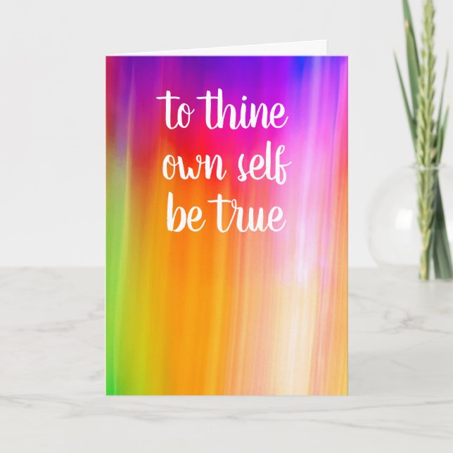 to thine own self be true card by Jo Images (Front)