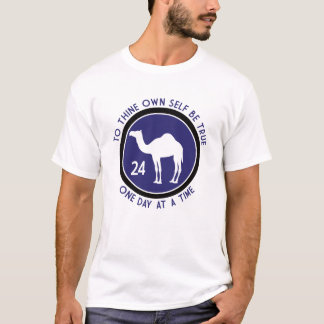 To Thine Own Self Be True - Purple/Black Design T-Shirt