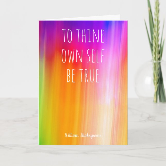 to thine own self be true vs 2 card by Jo Images (Front)