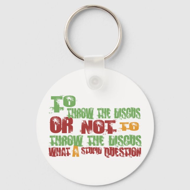 To Throw the Discus Key Ring (Front)