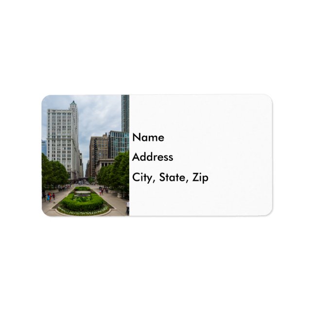 To Washington Street Address Label (Front)