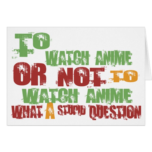 To Watch Anime (Front Horizontal)