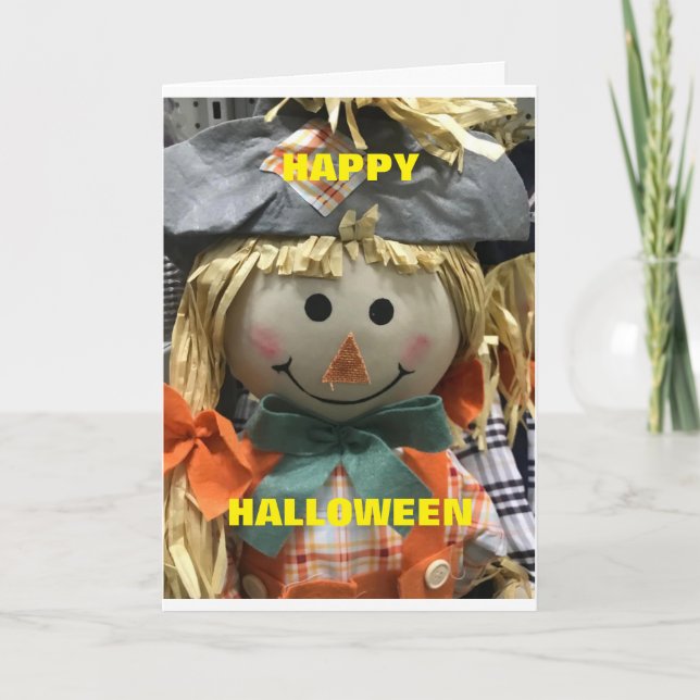 **TO YOUNG CHILD** AT HALLOWEEN CARD (Front)