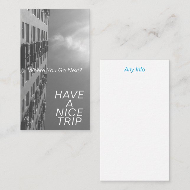 To your dream business card (Front/Back)