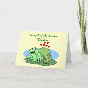 Toad-ally Awesome Valentine Holiday Card