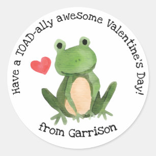 Toad-ally Awesome Valentine Sticker
