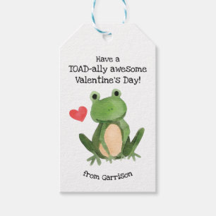 Toad-ally Awesome Valentine's Day Tags