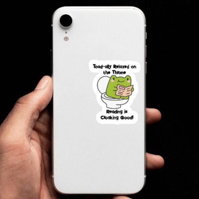 Toad-ally Relaxed Reading Frog (Creator Uploaded)