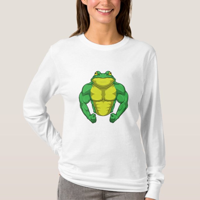 Toad as Bodybuilder with big Muscles T-Shirt (Front)