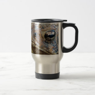 Toad face travel mug