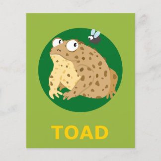 TOAD Flashcard for Initial T 1 Syllable Word