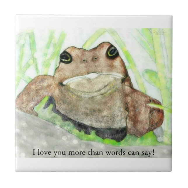 toad - I love you more than words can say Tile (Front)