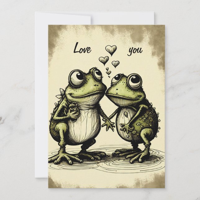 Toad Love Holiday Card (Front)
