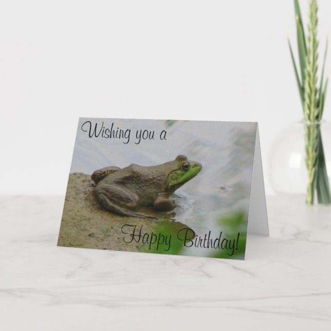 Toad says Happy Birthday! Card (Front)