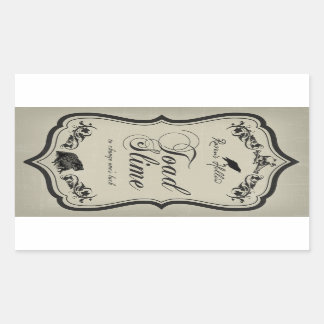 Toad Slime Halloween Jar Sticker Label