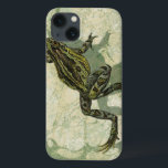 Toad Swinning in the Water iPhone 13 Case<br><div class="desc">Vision Studio is using the giclée (French for “to spray”) technique in this art piece. It makes it unique and the different shades of green emphasize the peacefulness on this image. Choose this piece of artwork for your next Zazzle product.</div>