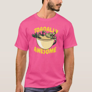 Toadally Awesome Coffee Frog Lily Pads T-Shirt
