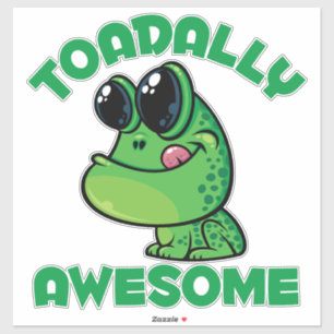 Toadally Awesome Happy Cartoon Toad