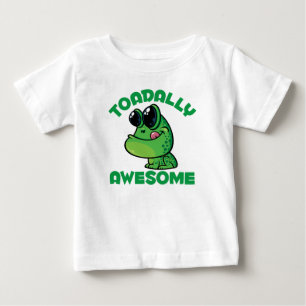 Toadally Awesome Happy Cartoon Toad Baby T-Shirt