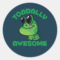 Toadally Awesome Happy Cartoon Toad