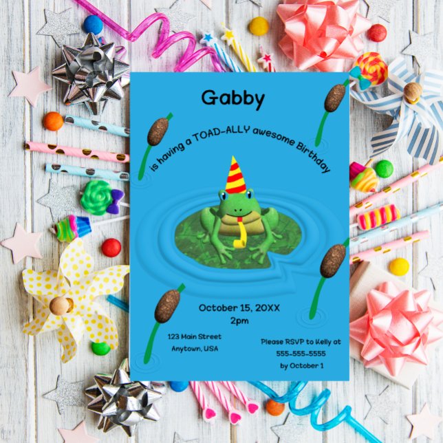Toadally Awesome Party Invitation (Creator Uploaded)