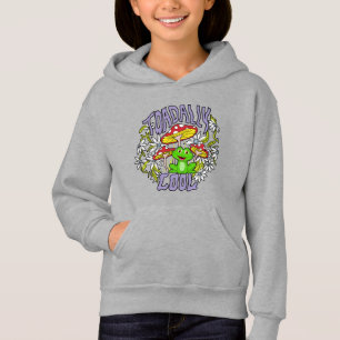 Toadally Cool Colorful floral and frog typography 
