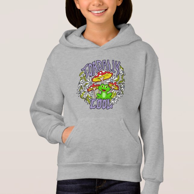 Toadally Cool Colourful floral and frog typography (Front)