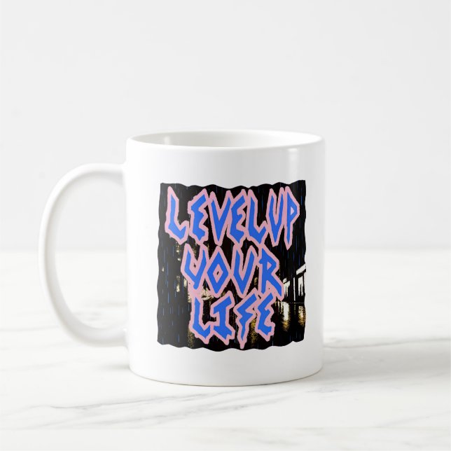 "Toadally Cozy" Retro Pop Art Reading Nook Illustr Coffee Mug (Left)