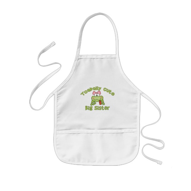 Toadally Cute Big Sister Apron (Front)