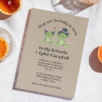 Toadally in Love Frog Wedding Invitation ©