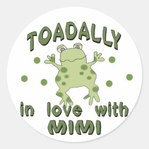 TOADALLY Love Mimi Frog Classic Round Sticker