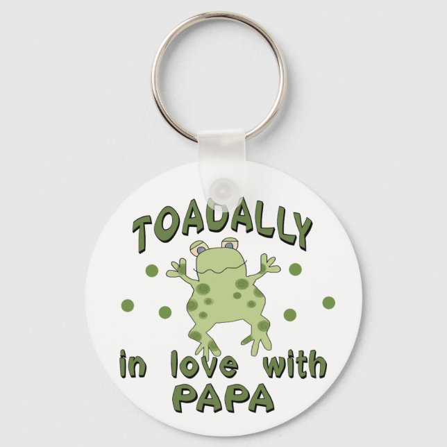 TOADALLY Love Papa Frog Key Ring (Front)