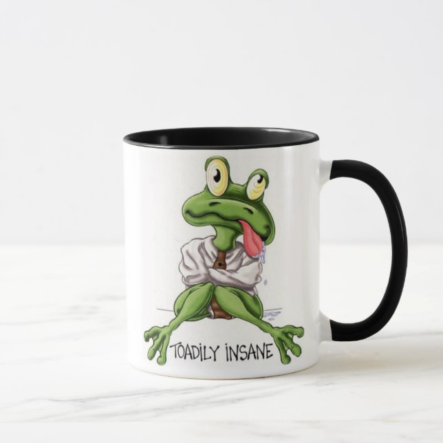 toadily insane without my coffee! mug (Right)