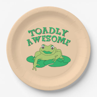 TOADly Awesome  Paper Plate