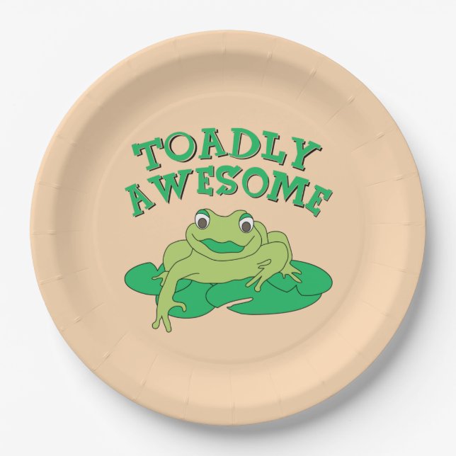 TOADly Awesome  Paper Plate (Front)