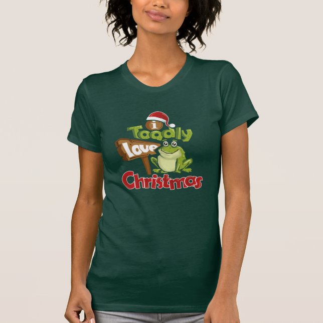 Toadly Love Christmas Funny Secret Santa Gift T-Shirt (Front)