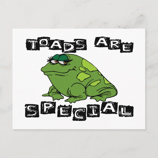 Toads Are Special Postcard (Front)