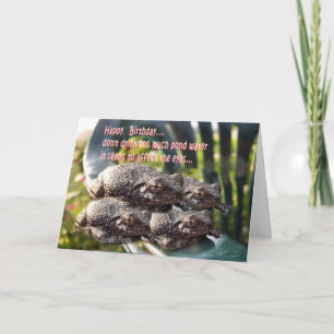 Toads birthday-customise card