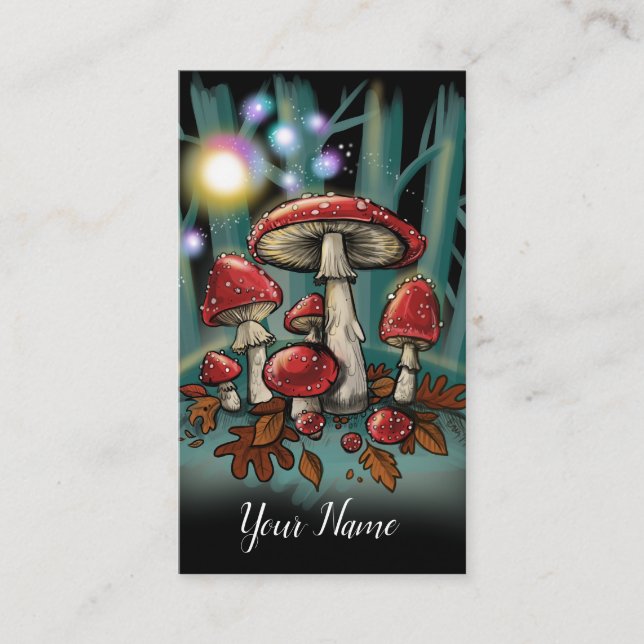 Toadstool mushrooms~ business cards (Front)