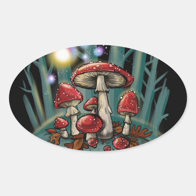 Toadstool mushrooms~ stickers (Front)