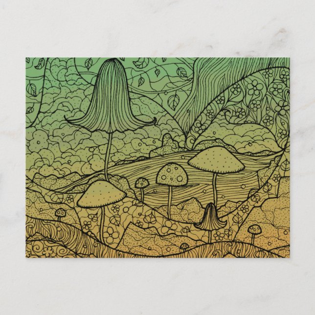 Toadstool Postcard (Front)