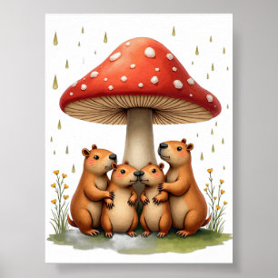 Toadstool Shelter Poster